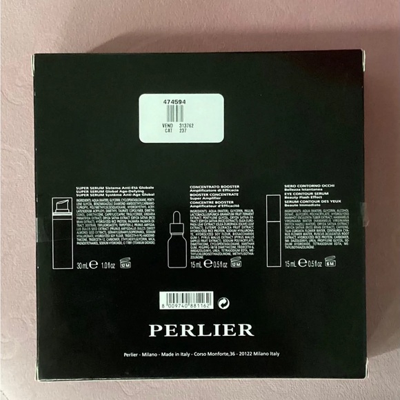 PERLIER BLACK RICE PLATINUM(Italian Import) Men’s Ultimate Age Defying Kit-NEW - Picture 2 of 2